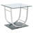 Garrett Chrome 2-piece Glass Top Coffee Table Set