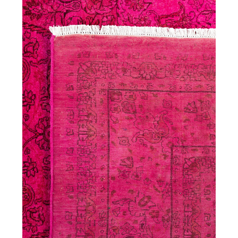 Overdyed One-of-a-Kind 8' 2" X 10' 4" Hand Knotted Area Rug