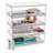 Sorbus Acrylic Storage Containers with Pull-Out Drawers - 4 Pack, 12.1" Wide Clear Stackable Storage Bins Set for Bathroom Organization