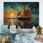 Serria, voilier traversant le temps I sur bois-948237373