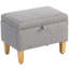 49cm Wide Rectangle Solid Colour Storage Ottoman with Storage