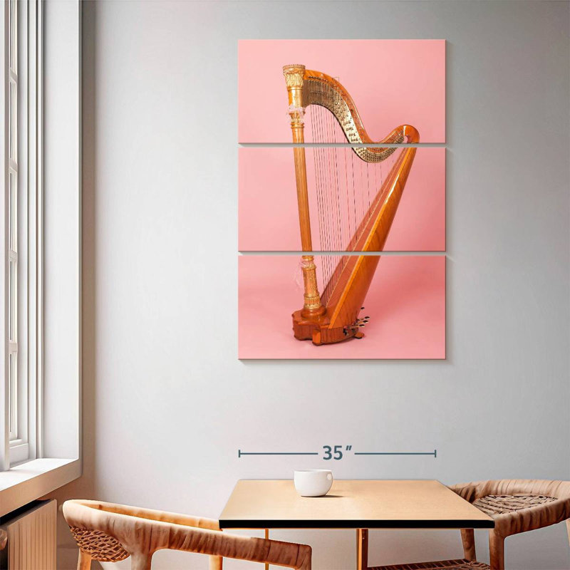 Abarca Harp, 65" H x 42" W