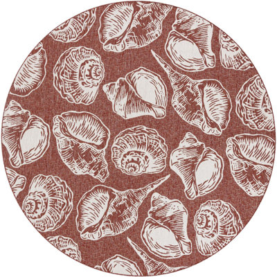 Tapis contemporain rouille et ivoire Ayton