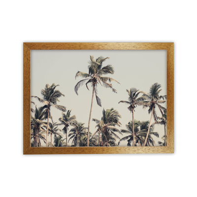 Palm Trees on the Beach 1 Piece Wall Art