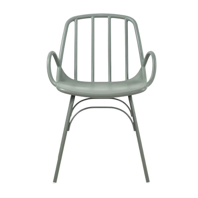 Chaise avec accoudoirs à dossier en lattes Pearce