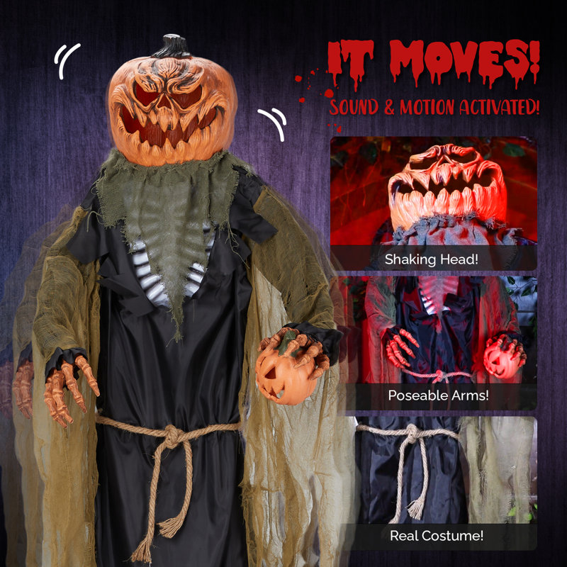 Citrouille d'Halloween 7 pi