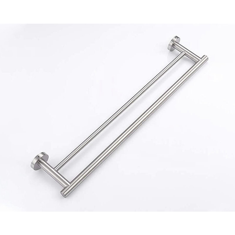 Porte-serviettes mural 23,6 po Modern Design, Brushed Nickel