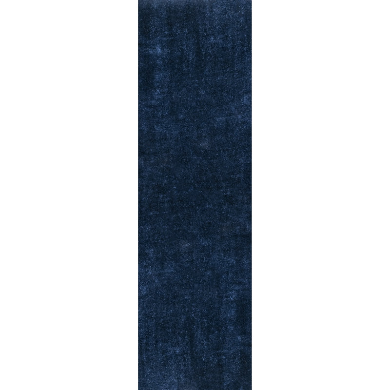 Loni Solid Machine Washable Shag Area Rug for Living Room Bedroom Dining Room Nursery, Runner 2'6" x 6'