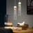Dimmable Pendant Lights with Clear Shades-1204609049