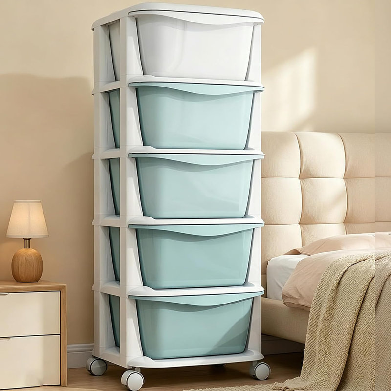Utility Cart 89cm H x 36cm W 5 - Cabinet Utility Cart