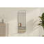 Miroir mural moderne 15,7 po x 47,2 po x 0,9 po | Fabrication 100% en panneau de fibres à densité moyenne, miroir écologique Fllot-E, finition noire élégante | Idéal pour la décoration intérieure et les espaces contemporains, design élégant et f