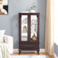 Armoire vitrée avec porte vitrée Curio