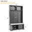 Arbre d'entrée de 47 po de largeur avec banc et rangement pour chaussures, rangement pour chaussures, armoire à chaussures d'entrée, armoire à chaussures moderne, étagère à chaussures en bois-283675583