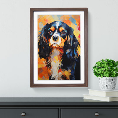 Cavalier King Charles Spaniel Futurism No.2 - Framed Print