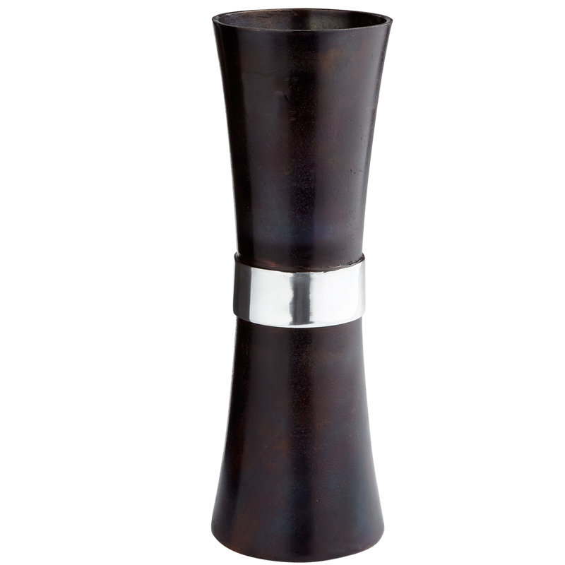 Catalina Metal Table Vase, 17" H x 5.75" W x 5.75" D