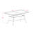 5 Piece Wicker Patio Furniture Set Includes a Rectangle Outdoor Table with Glass Top and 4 Balcony Backyard Armchair with Cushion, Brown-1647124975