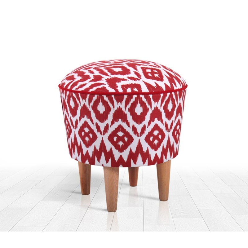 42cm Wide Novelty Ikat Footstool Ottoman