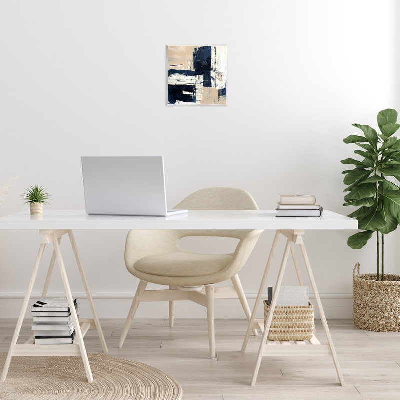 «Expressive Blue Tan Shapes» par Susan Jill