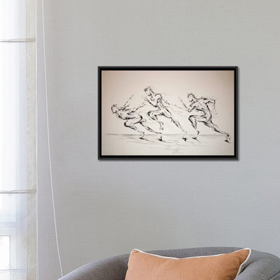 'Three Blind Mice' by Marc Allante Painting Print on Wrapped Canvas