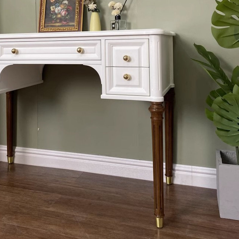 Bureau d'écriture American Country-style Vintage, Blanc