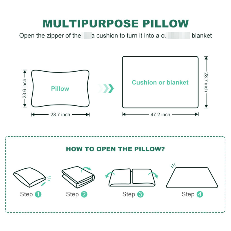 70.9" Multi-Functional Bed With 21 Pillow And Blanket, Velvet 3 Convertible Sleeper For Space Saving Sleeper, Blanket , Bedroom Use