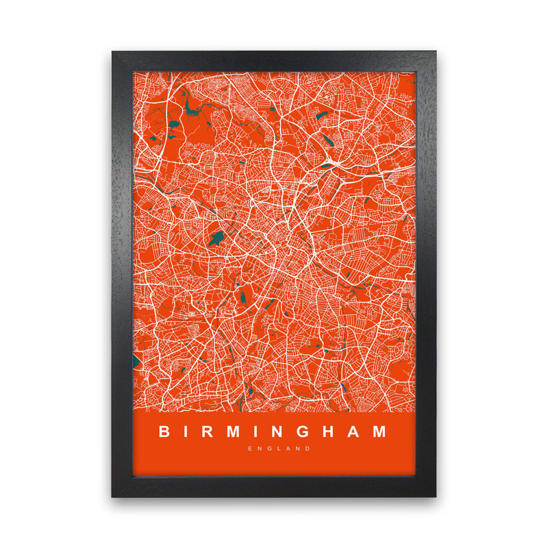Birmingham I - Print, Black Paper, 88cm H x 64cm W x 3cm D