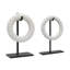 Armenta Sculpture, White (Set of 2)