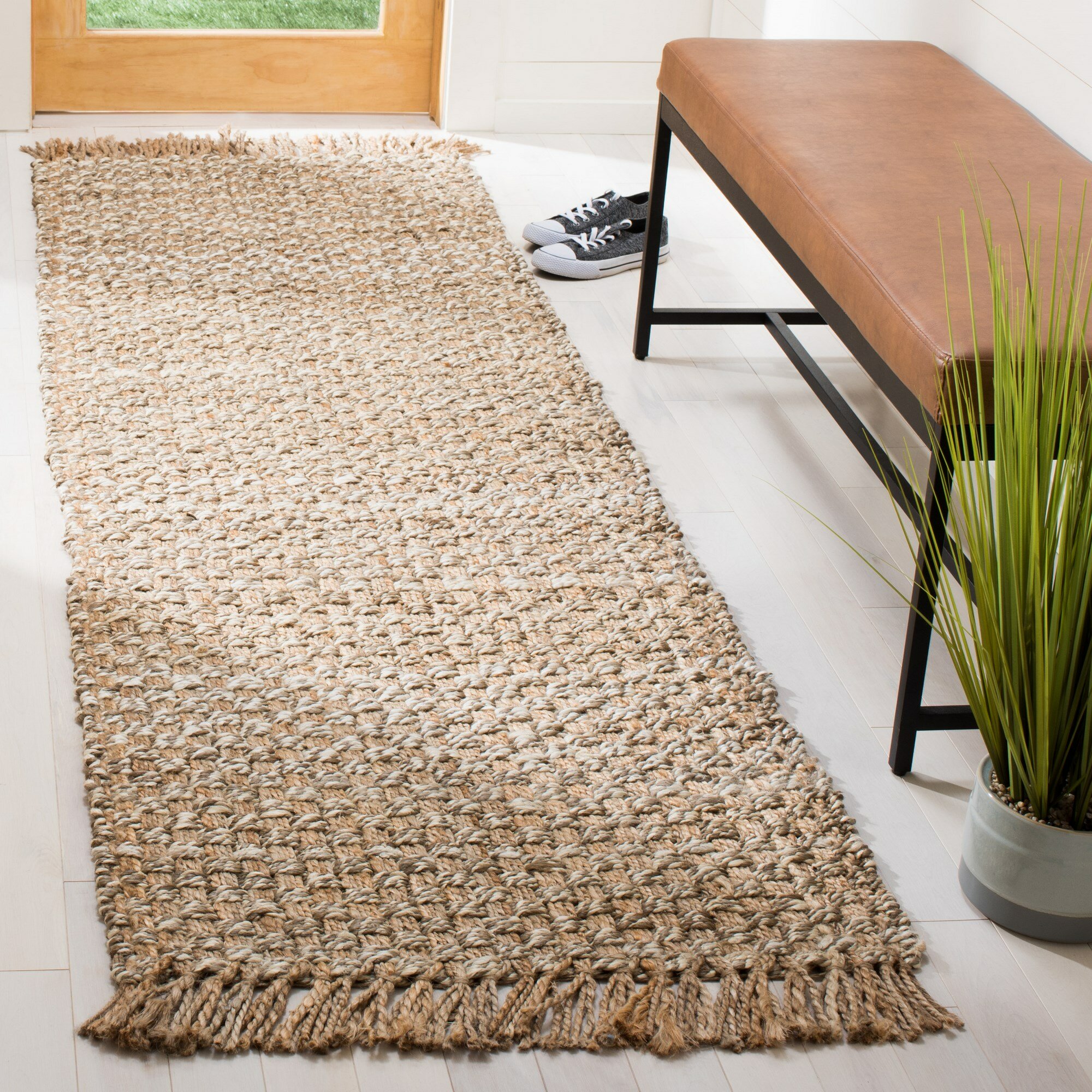 Brown Melissa Braided Jute Area Rug