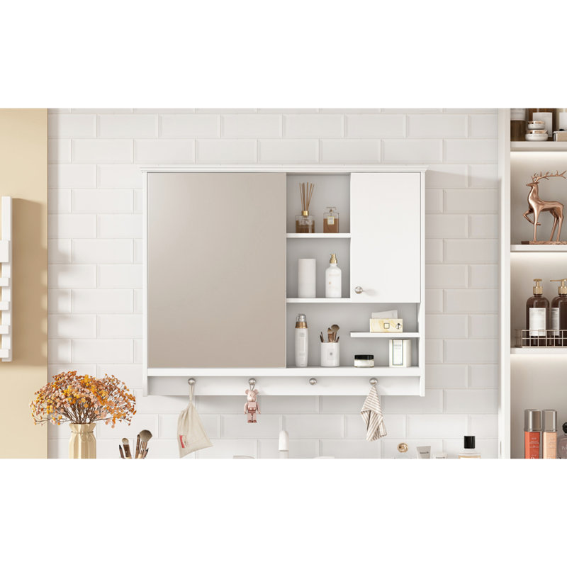 Armoire à pharmacie moderne de 36 pouces avec tablettes réglables - Améliorez l'organisation et le style de votre salle de bain