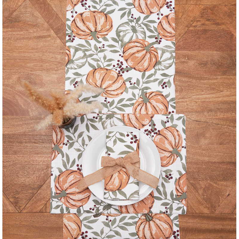 Ensemble de 6 napperons d'automne Pumpkin and Berry Harvest