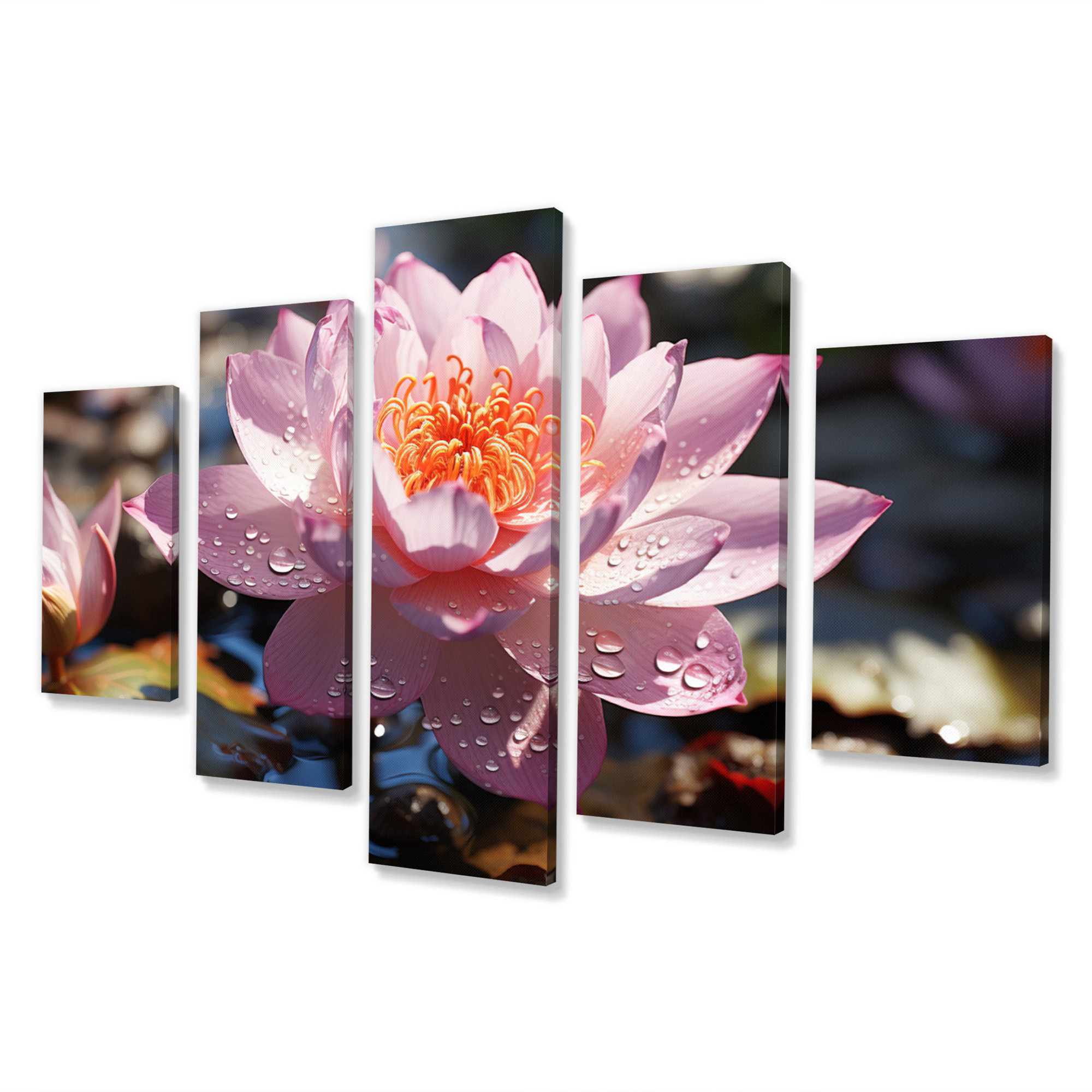 Lark Manor 'Lotus Flower Symbol Of Purity II Floral Canvas Print 5