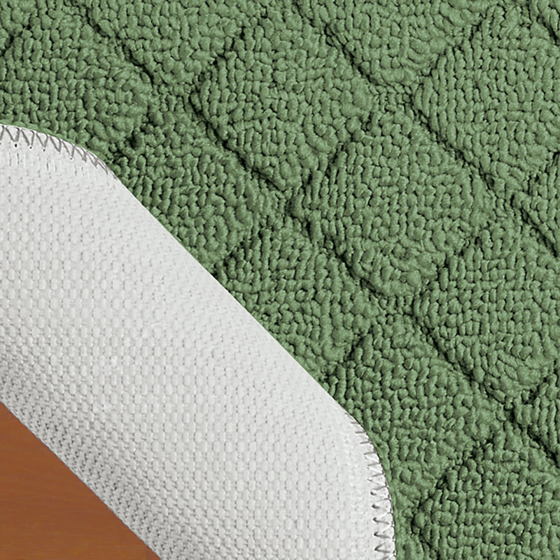 Diamond Embossed Design Skid-Resistant Accent Rug, Rectangle  2'2" x 4'11" 
