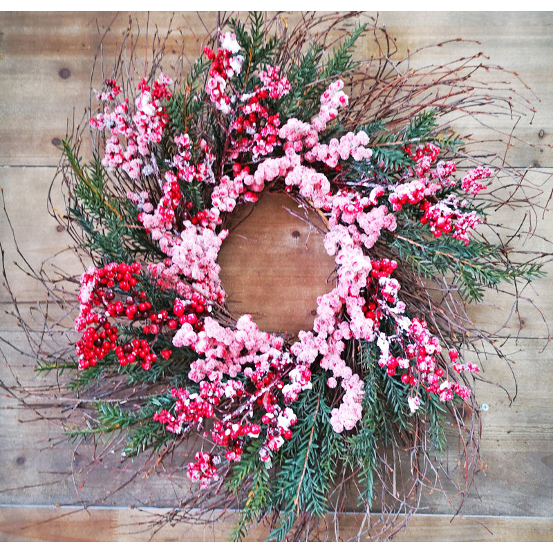 Couronne de neige 26" en mousse/soie