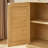 64-Inch Wave Shaped TV Stand, Rounded Corner Sideboard, Storage Cabinet, Buffet, Wood Vertical Striped Cabinet With Rattan Doors For Kitchen/Bedroom/Entryway. Natural-2088674526