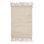 Wool Striped Area Rug in White