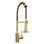 ZLINE Rubicon Pull Down Spring Spray Wand Kitchen Faucet in Champagne Bronze