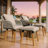  5 Pieces Wicker Patio Furniture Set - Chairs, Footstools and Table-1448222896-1448222903