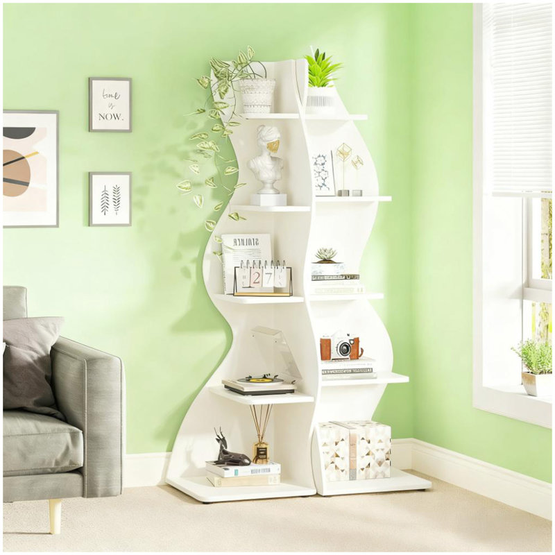 Support pour plante à 5 niveaux, Blanc