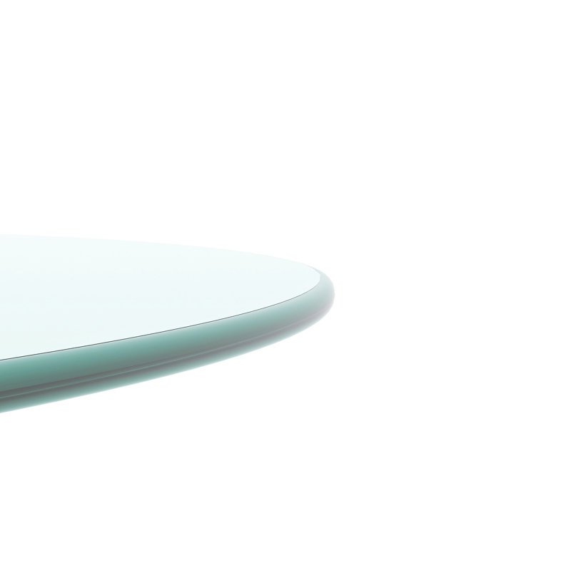 Plateau de table en verre trempé de 20 po, 1/4 po d'épaisseur, transparent, corrosif, pour environnement de travail Bord poli transparent 20,1 x 20,1 x 0,25 po, réglages