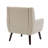 Jaqueze Upholstered Cream Faux Leather Tufted Square Arm Accent chair-820513900