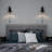 Eniel Steel Plug-in Armed Sconce