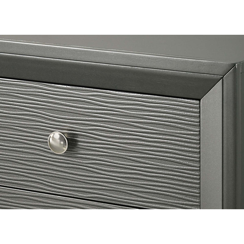 Table de chevet contemporaine à 2 tiroirs 1pc