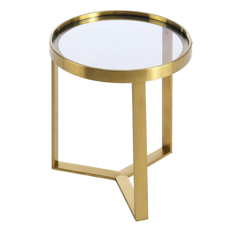 Modway Relay Side Table, Gold