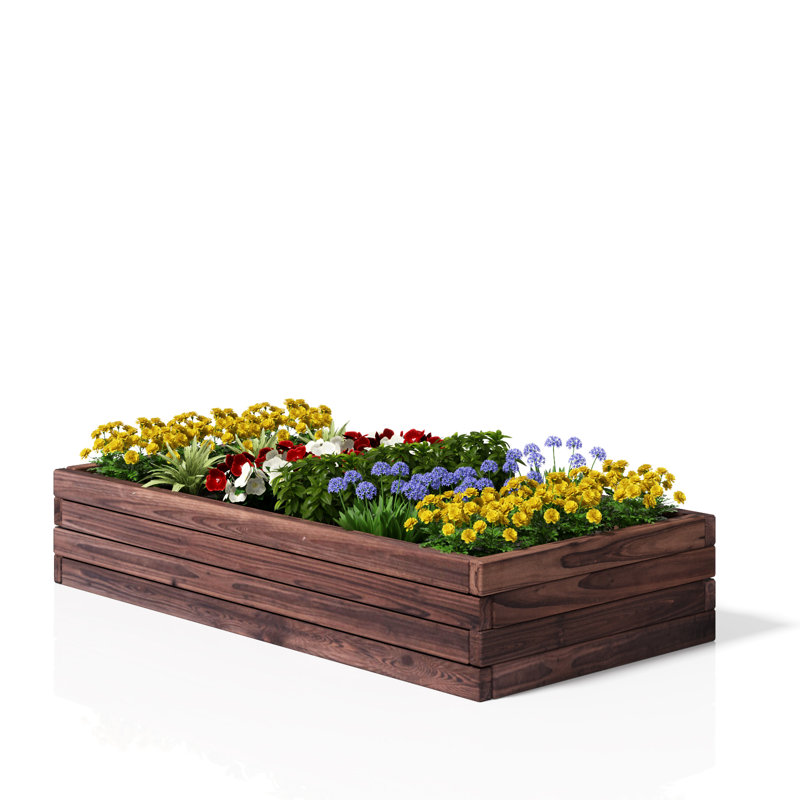 Isan Wood Raised Garden Bed