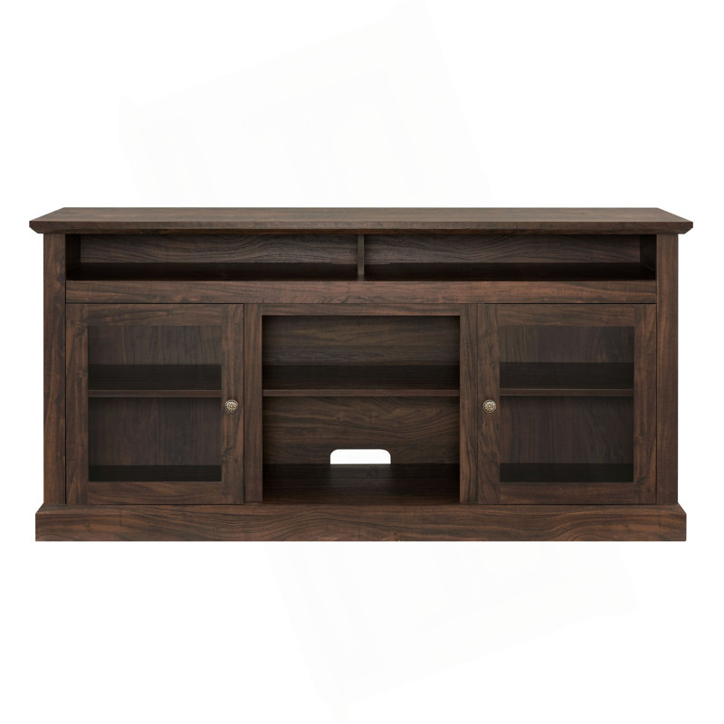 Idara TV Stand, Entertainment Console for TV Up to 65", Brown