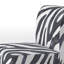 Zebra Striped - Upholstered Accent Slipper Chair-548633995