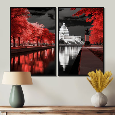 Monochromes de Washington DC - Washington, impressions sur toile surdimensionnées