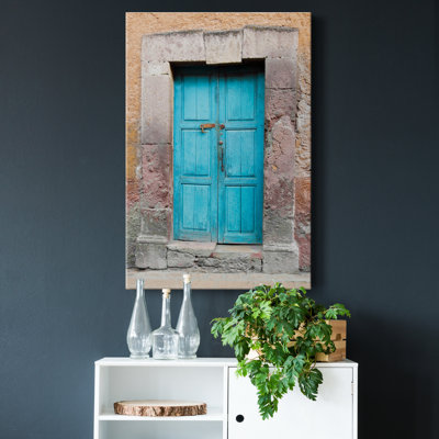 Reproduction de photo sur toile tendue avec châssis de couleur topaze