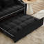 Versatile foldable sofa bed, modern sofa, pull-out bed with adjustable back and usb port, comfy couch-116240300