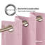 Polyester Blackout Grommet / Eyelet Curtain Pair